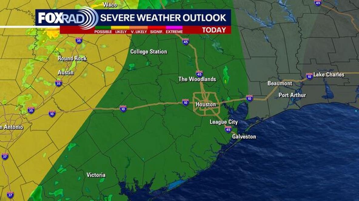 Houston weather: Isolated storm chances for Sunday