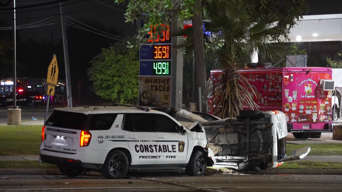 Harris Co. Precinct 5 Constable's SUV crashes with van in southwest Houston