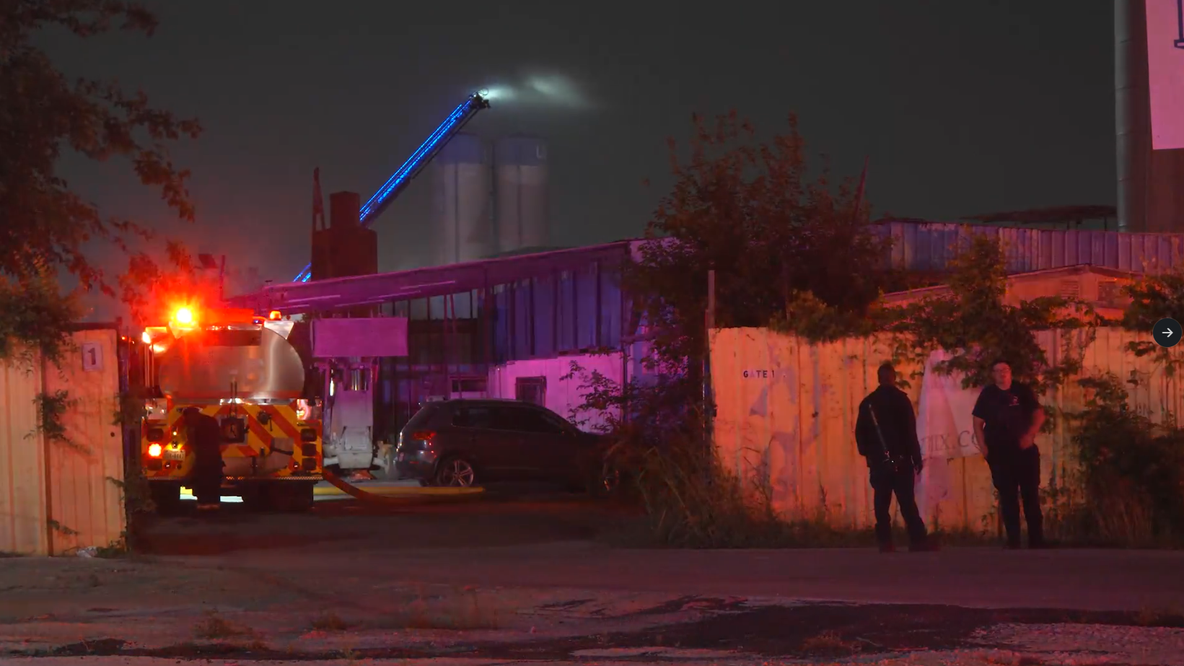 Large fire broke out at tire shop on Veterans Memorial, HAZMAT called