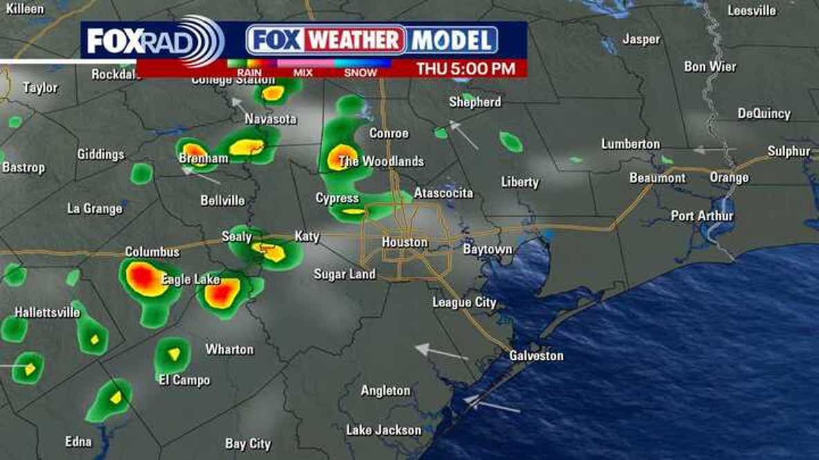 Houston weather: Rain chances for rest of the week