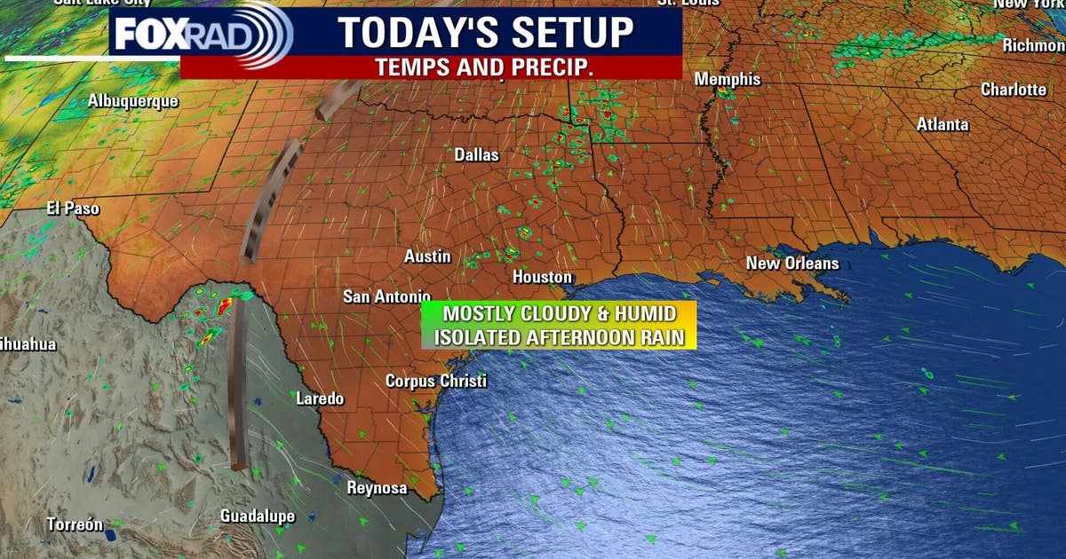 Houston weather: Humid Monday, isolated showers possible | FOX 26 Houston