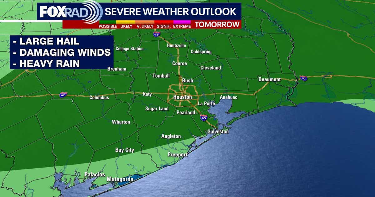 Houston weather: Expect storms on Saturday night, FOX 26 Storm Alert ...
