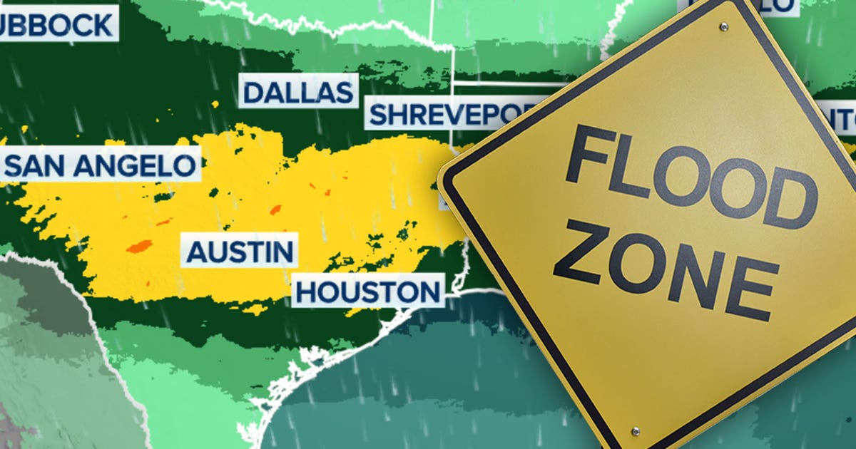 Texas faces flood risk through Friday as stormy weather drags on