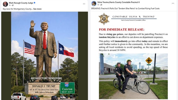 Houston, Texas April Fools' jokes: Conroe Trump statue, Beyoncé pop-up show