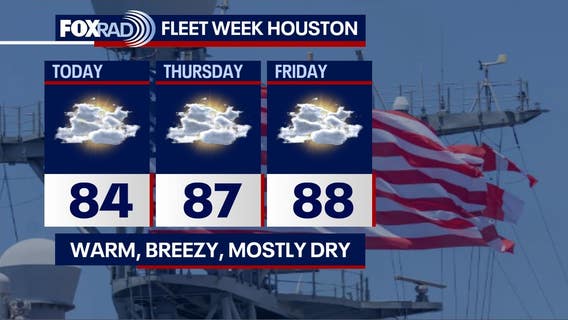 Houston weather: Pleasant, warm Wednesday with slight breezes