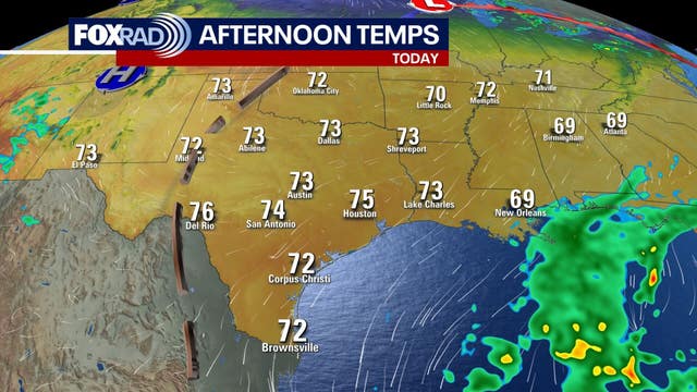 Houston weather: Cool, dry Monday start ahead of warm afternoon