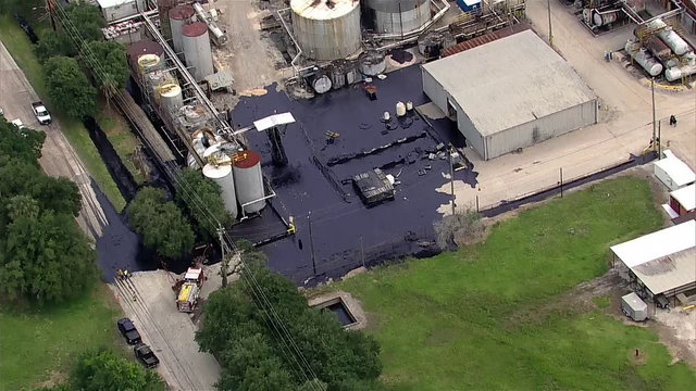 Worker killed, believed to be trapped under 3 feet of asphalt following industrial accident in South Houston