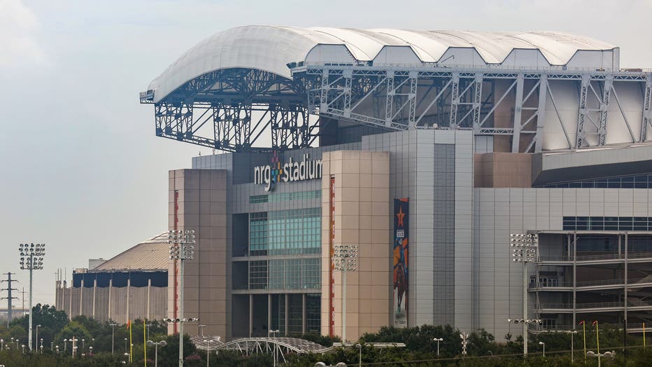 A general exterior view of NRG Stadium, host venue for the FIFA World Cup 2026 ahead of the Gold Cup 2025 Final match between United States and Mexico at NRG Stadium on July 6, 2025 in Houston, Texas.