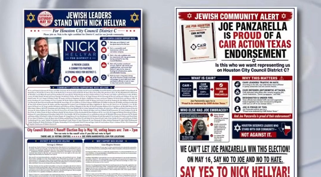 Houston Jewish leaders issue protest against council candidate backed by CAIR