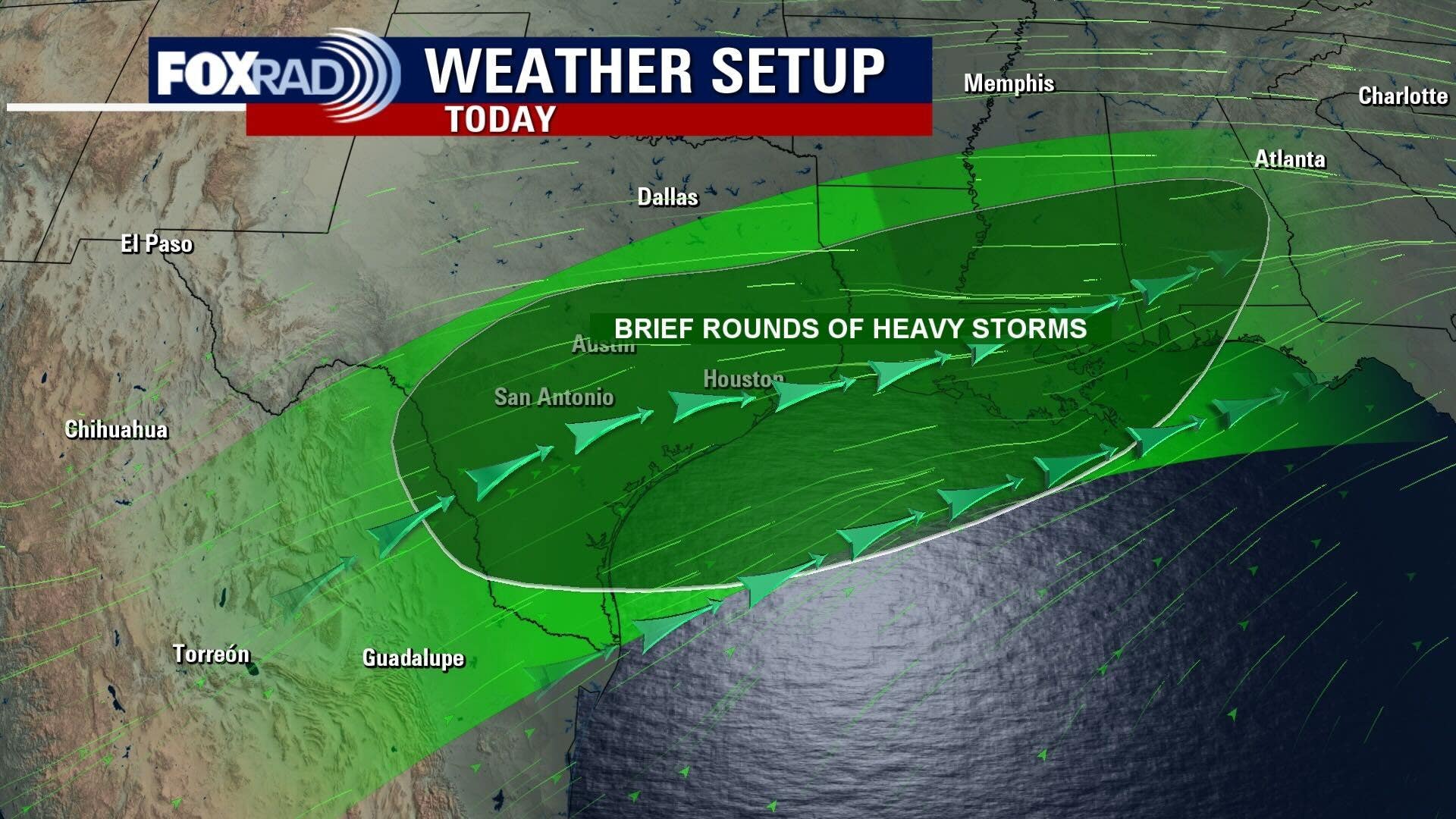 Houston weather: Spotty, strong storms today, Saturday