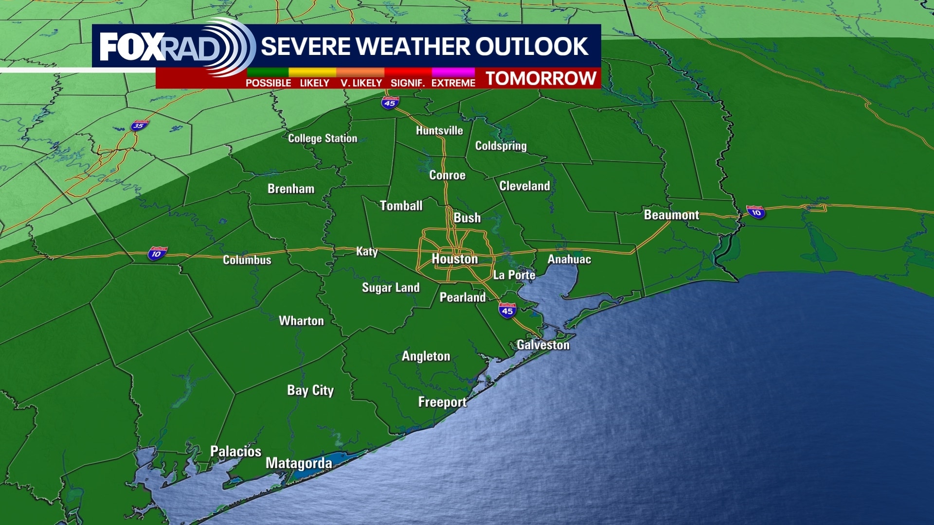 Houston weather: Rain, storms possible this weekend