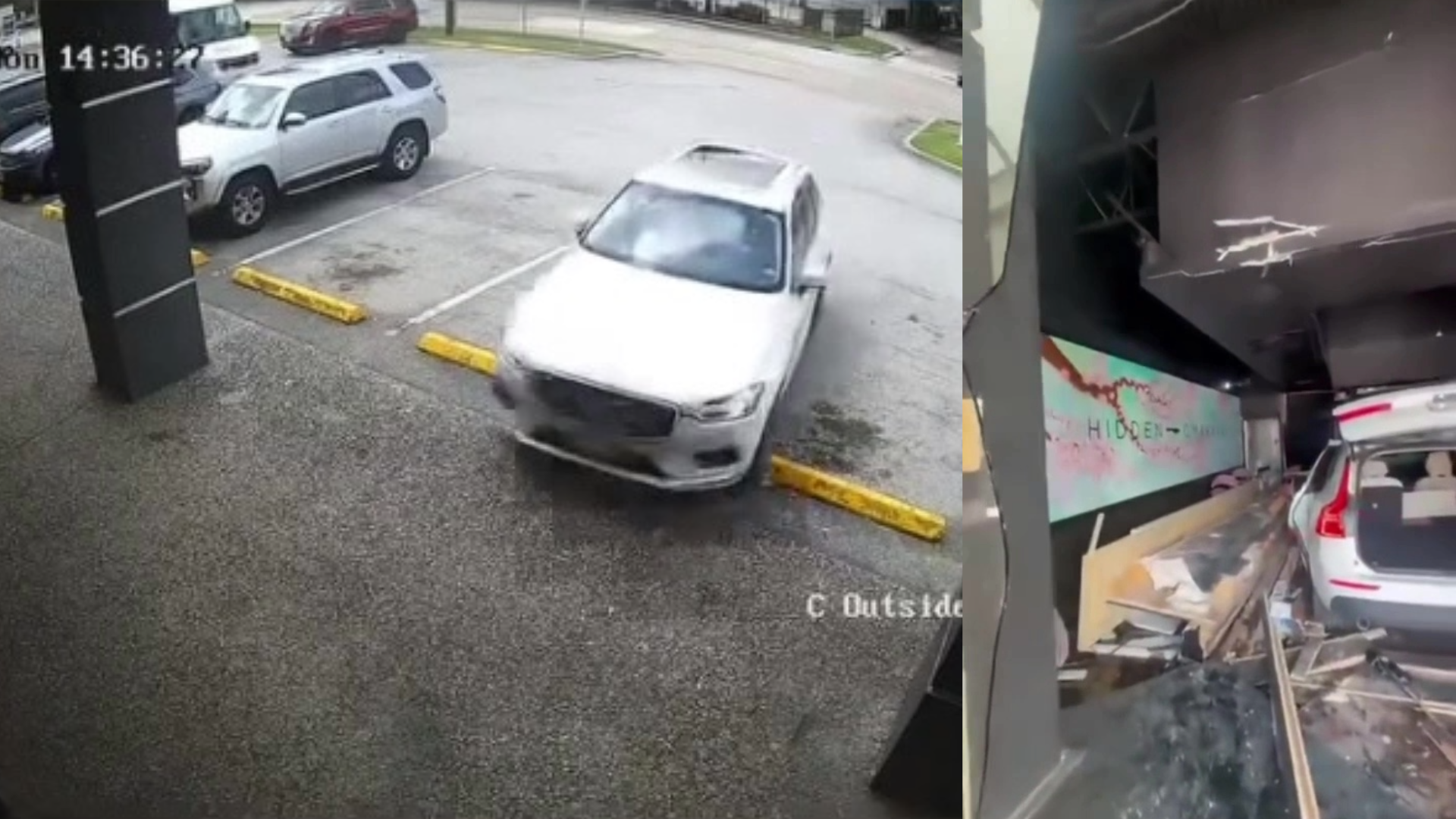 Video: Car crashes into Hidden Omakase in Houston