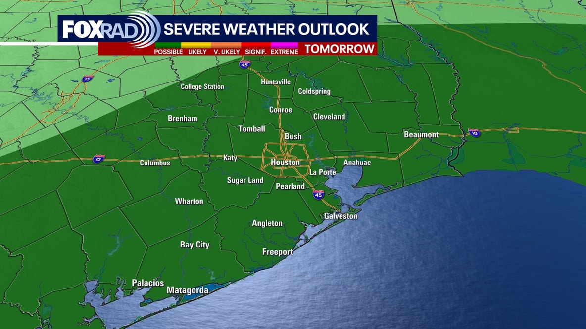 Houston weather: Rain, storms possible this weekend