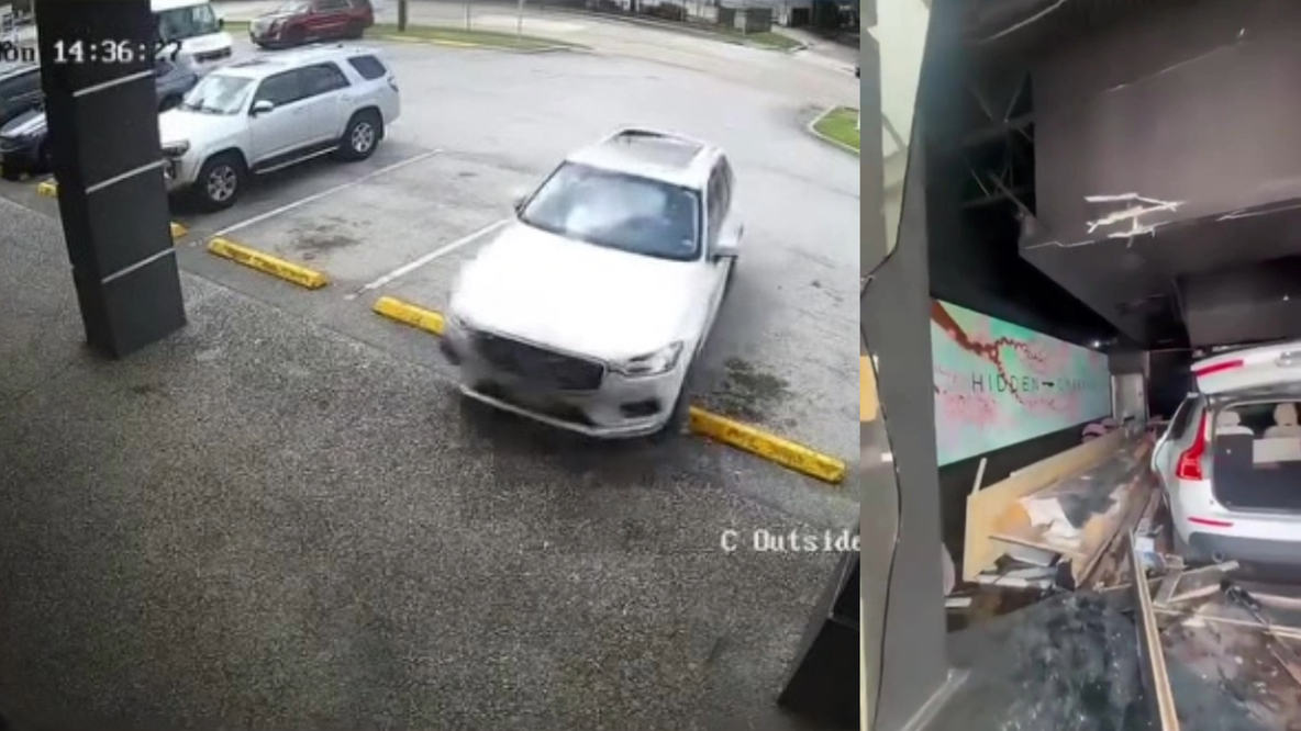 Video: Car crashes into Hidden Omakase in Houston