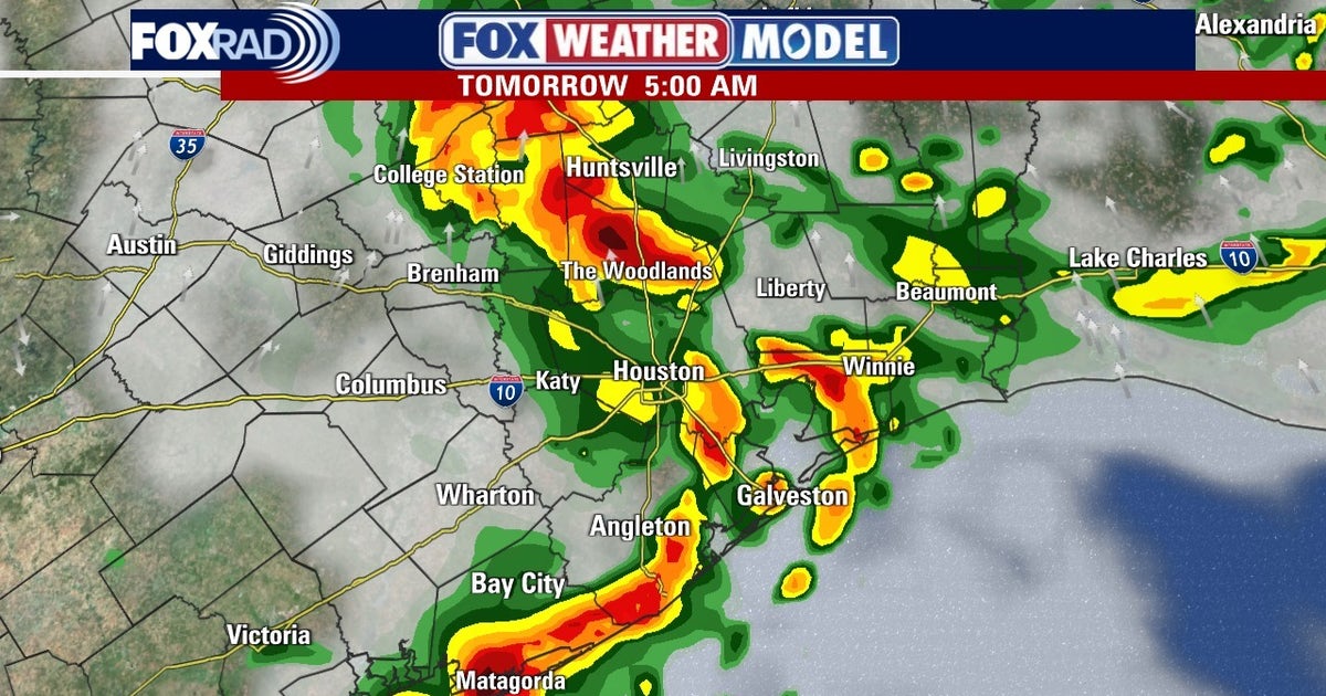 Heavy rainfall likely in Houston area on Wednesday morning; FOX 26 Storm Alert issued