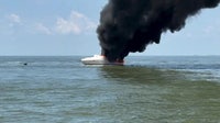 11 rescued after boat catches fire near Texas City Dike