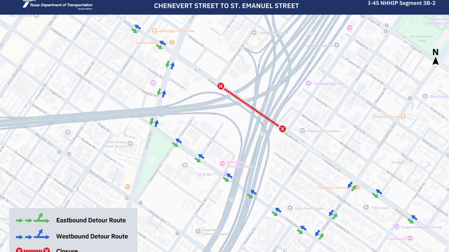 Houston traffic: US-59, SH-288 closures due to Alabama Street bridge demolition