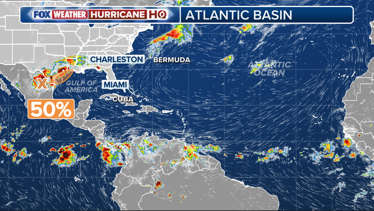 Tropical disturbance in Gulf carries 50% chance of development, poses heavy flood risk to Texas