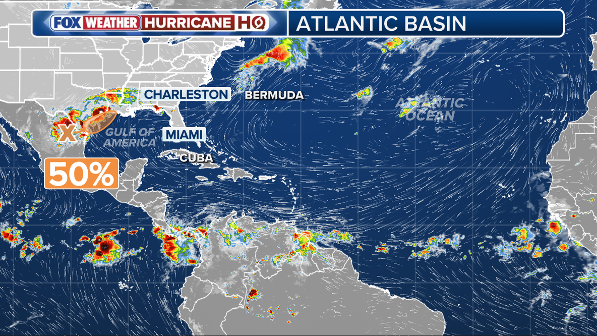 Tropical disturbance in Gulf carries 50% chance of development, poses heavy flood risk to Texas