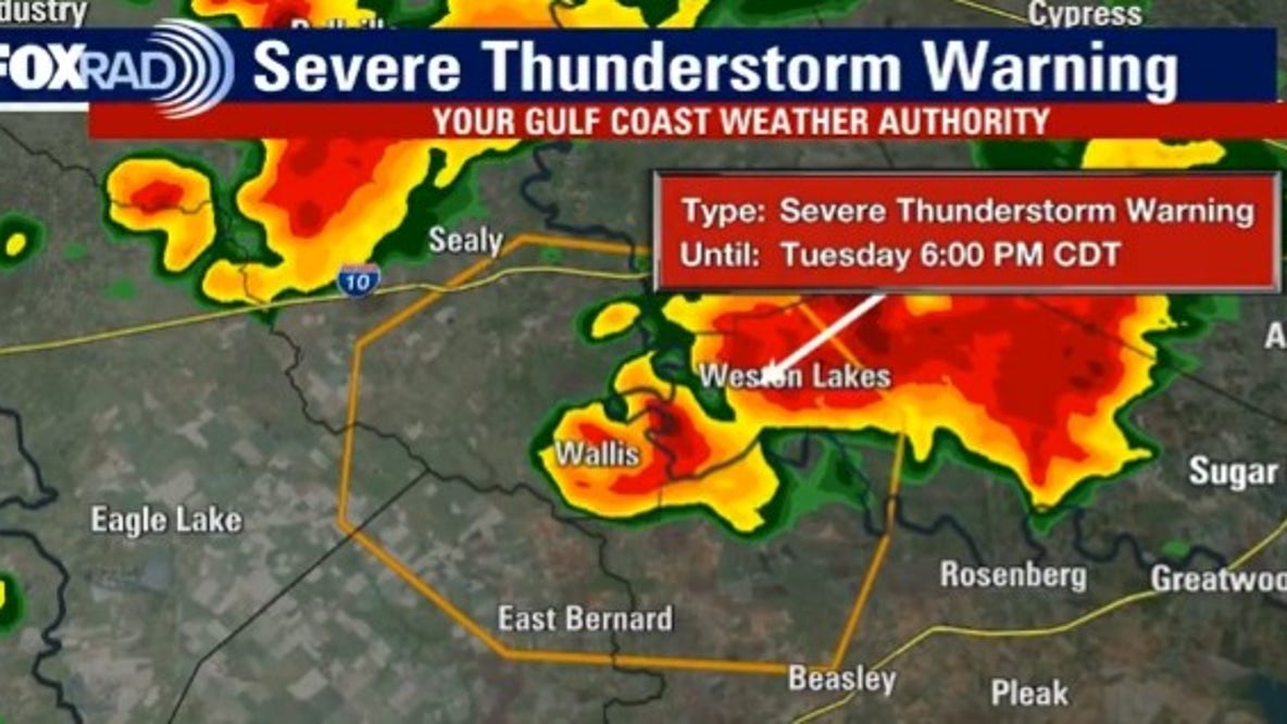 Houston weather: Severe Thunderstorm Warnings in effect for several Houston-area counties