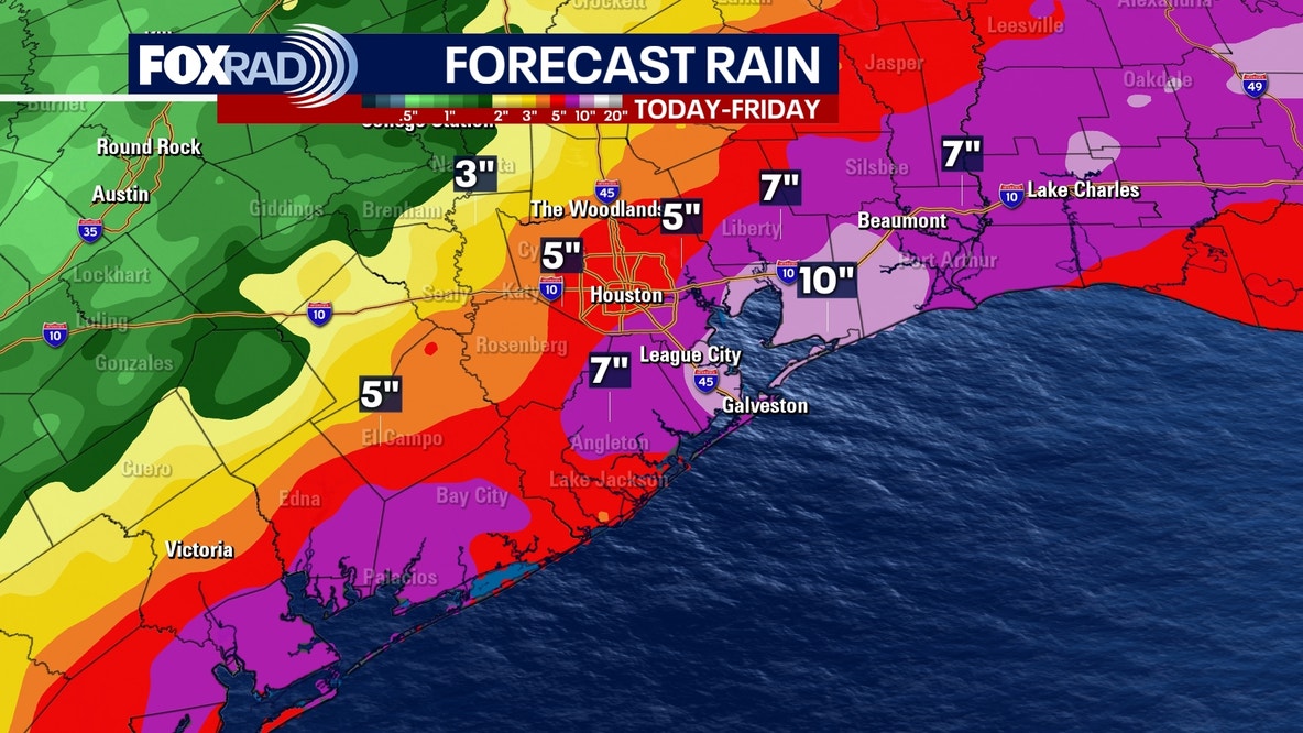 Houston weather: Heavy rain threat to last through early Thursday