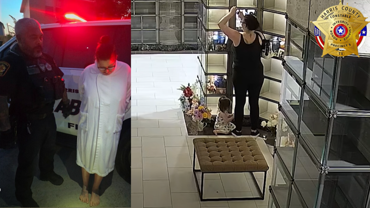 Woman arrested for allegedly stealing from Houston cemetery mausoleum