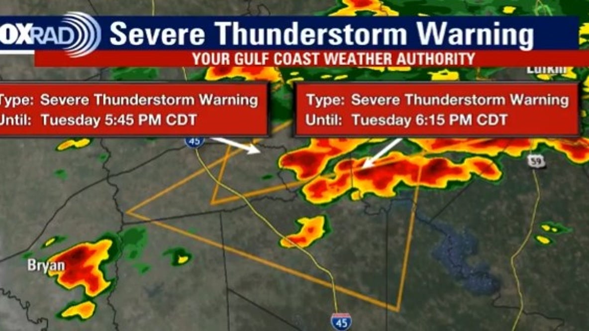 Houston weather: Severe Thunderstorm Warnings in effect for several Houston-area counties