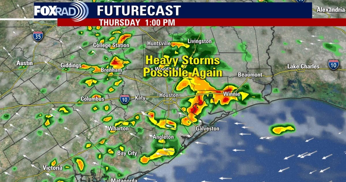 Houston weather radar: Track Thursday storms