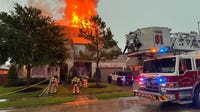 Katy-area house fire possibly sparked by lightning