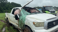 75-year-old man killed after pickup truck hydroplaned on I-45 in Montgomery County