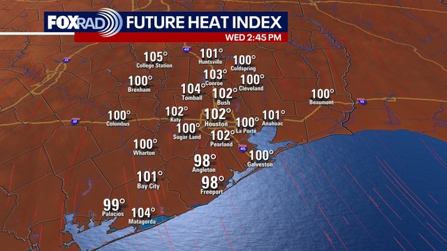 Houston weather: Very humid Wednesday, isolated rain chances