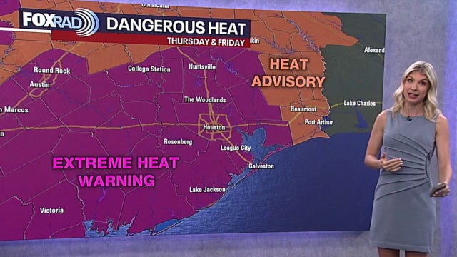 Houston weather: Extreme heat warning for Thursday; heat index in 100s