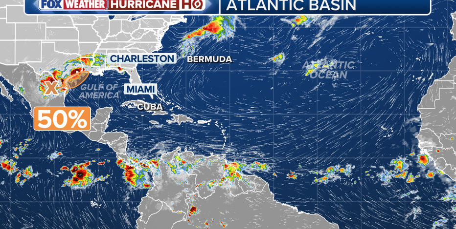 Tropical disturbance in Gulf carries 50% chance of development, poses heavy flood risk to Texas
