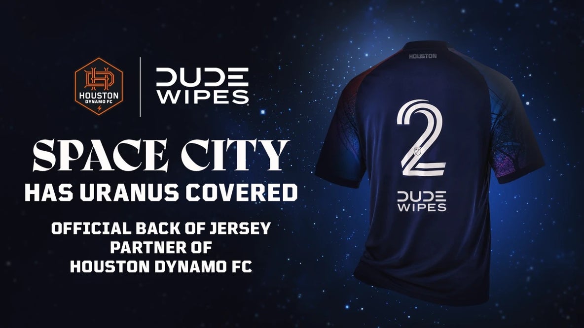 Houston Dynamo FC names DUDE Wipes first-ever back-of-jersey sponsor