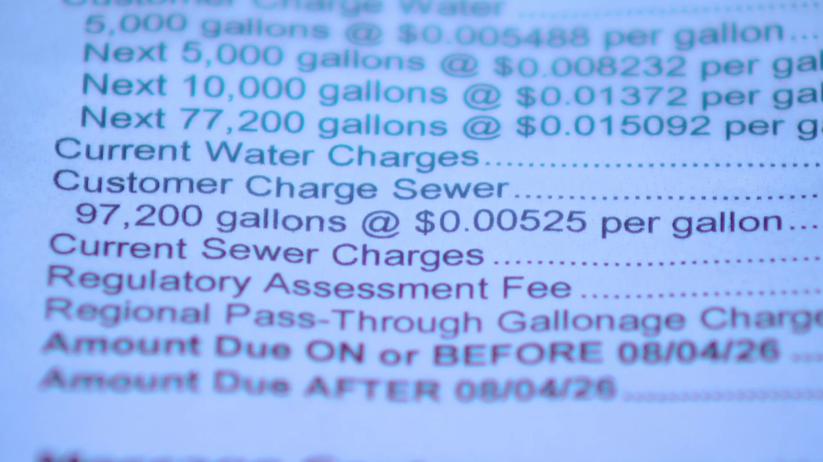 Magnolia woman questions $2,327 Aqua Texas water bill showing 97,200 gallons of usage