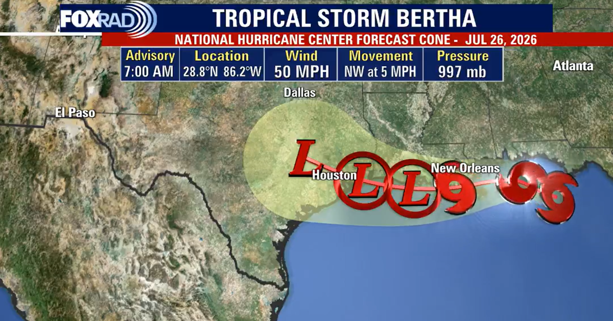 Tropical Storm Bertha tracker: How, when it could impact Houston