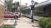 METRORail train struck by Houston Fire vehicle near Museum District