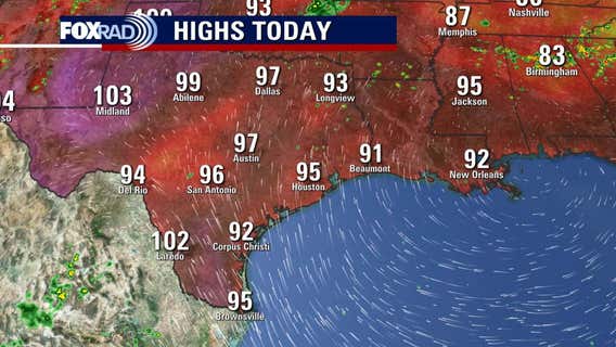 Houston weather: Heat wave builds Monday, triple digit heat possible this week
