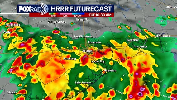 Houston weather: Heavy rain, street flooding Tuesday; radar