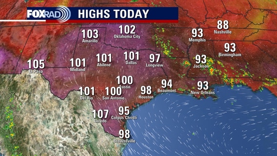 Houston weather: Summer heat sticks around Thursday, heat index in 100s