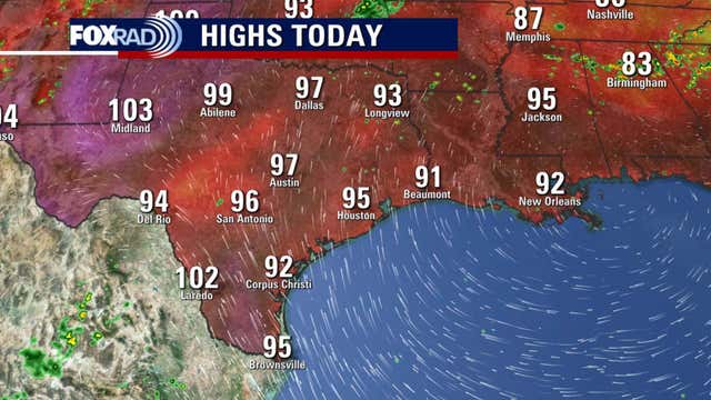 Houston weather: Heat wave builds Monday, triple digit heat possible this week