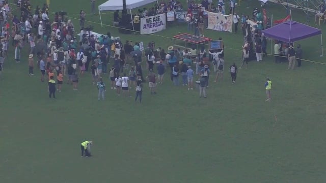 Groups gather in Houston for rally, march calling for end of ICE