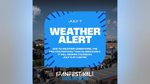 FIFA Fan Festival in Houston closing early due to weather conditions