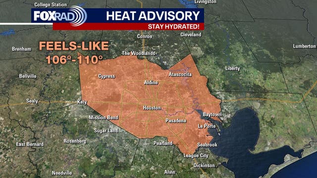 Houston weather: Hot and steamy for Fourth of July, heat advisory in place for Harris Co.