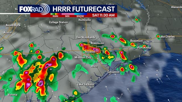 Houston weather: Daily downpours expected to continue through early next week
