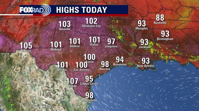 Houston weather: Summer heat sticks around Thursday, heat index in 100s