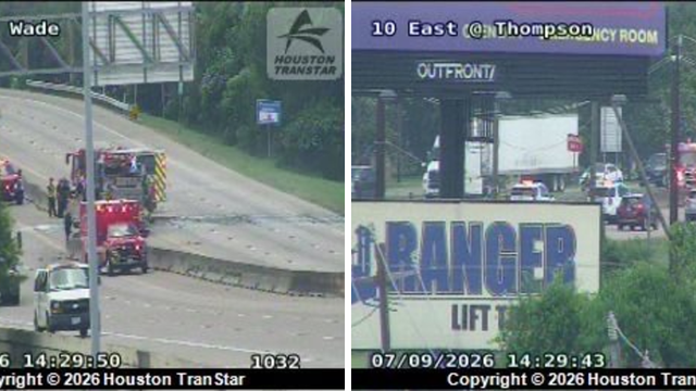 Crash shuts down East Freeway in Baytown area
