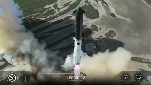 SpaceX's Starship blasts off from Starbase in Texas on 13th test flight