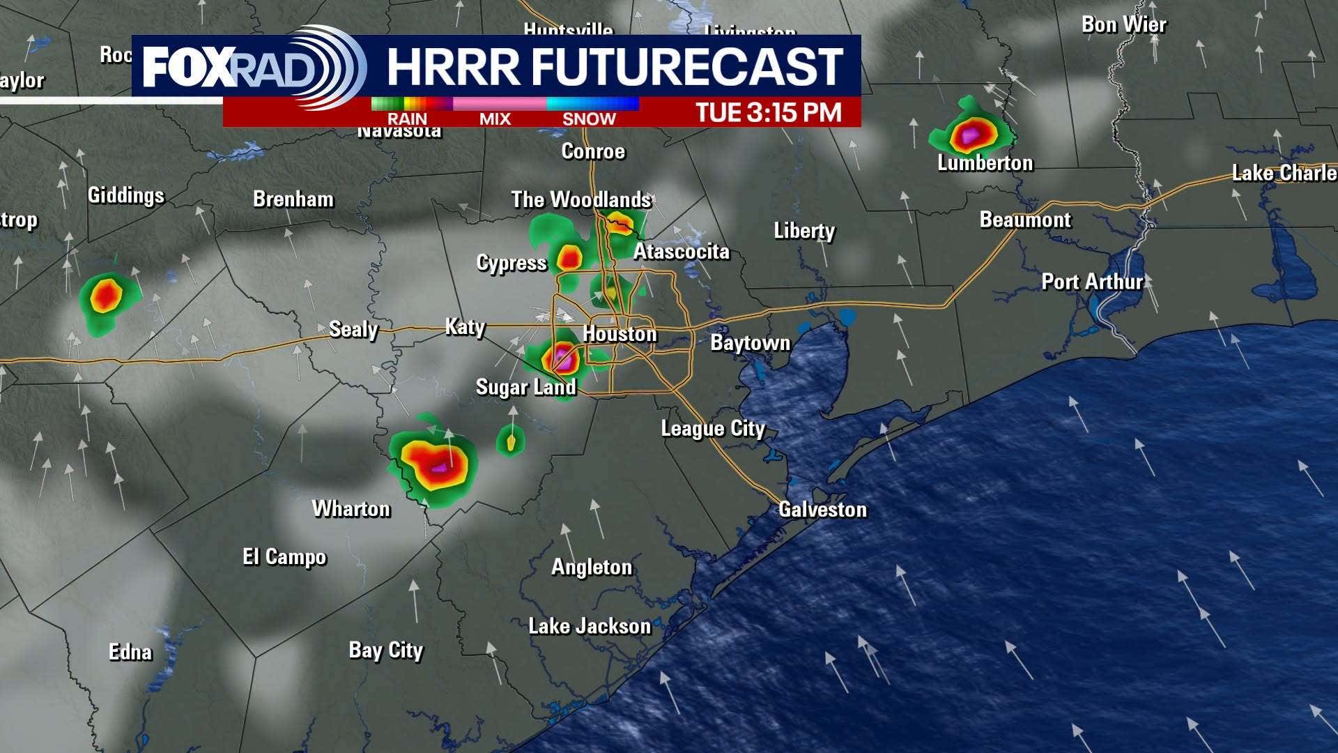 Houston weather: Isolated storms for Tuesday, highs in mid-90s