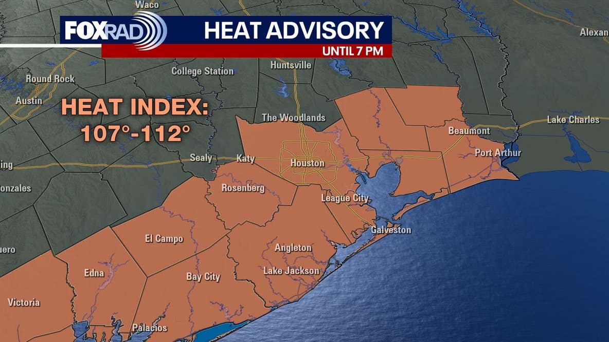 Houston weather: Spotty rain chances amid heat advisory